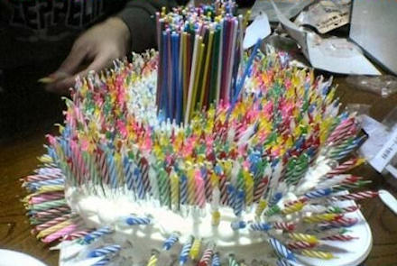 birthday cake fire extinguisher
